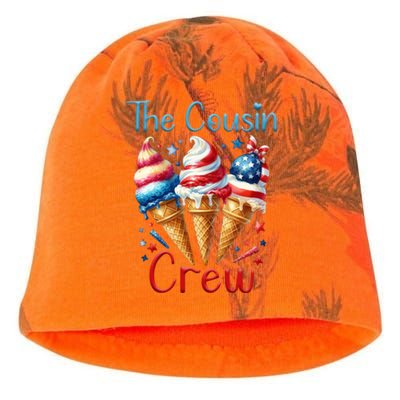 The Cousin Crew 4th Of July Us American Flag Ice Cream Gift Kati - Camo Knit Beanie