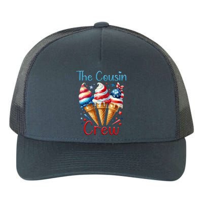 The Cousin Crew 4th Of July Us American Flag Ice Cream Gift Yupoong Adult 5-Panel Trucker Hat