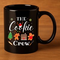 The Cookie Crew Christmas Baking Cookie Lover 11oz C Handle Ceramic Mug