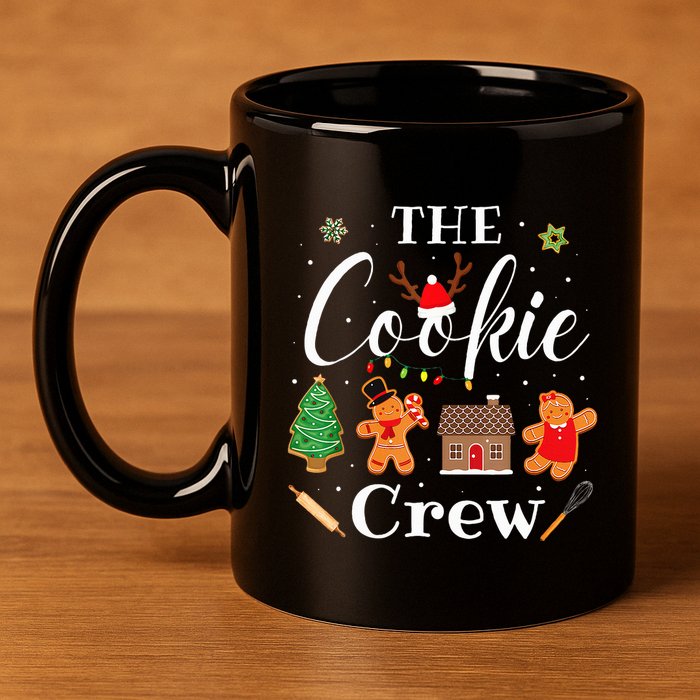 The Cookie Crew Christmas Baking Cookie Lover 11oz C Handle Ceramic Mug