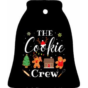 The Cookie Crew Christmas Baking Cookie Lover Ceramic Bell Ornament