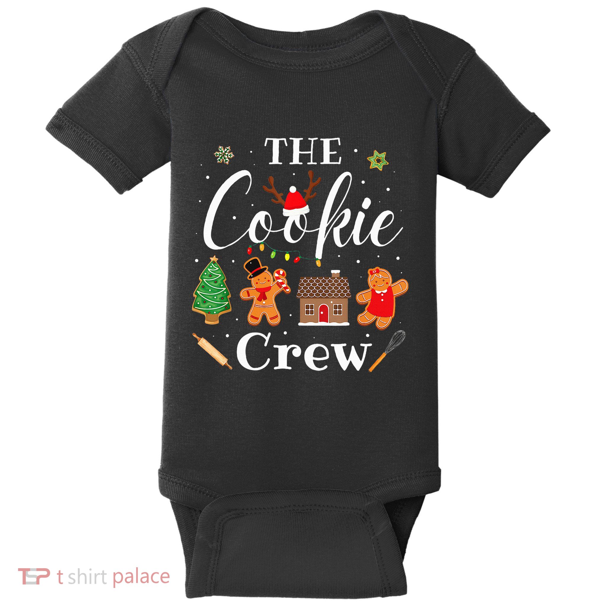 The Cookie Crew Christmas Baking Cookie Lover Baby Bodysuit