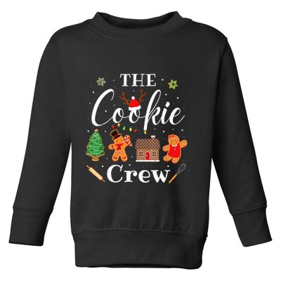The Cookie Crew Christmas Baking Cookie Lover Toddler Sweatshirt