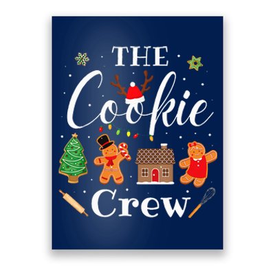 The Cookie Crew Christmas Baking Cookie Lover Poster