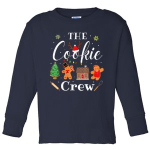 The Cookie Crew Christmas Baking Cookie Lover Toddler Long Sleeve Shirt