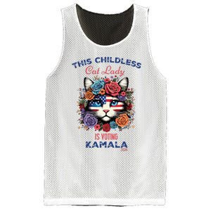 This Childless Cat Lady Ladies Is Voting For Kamalaharris Mesh Reversible Basketball Jersey Tank