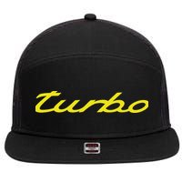 Turbo Cool Car 7 Panel Mesh Trucker Snapback Hat