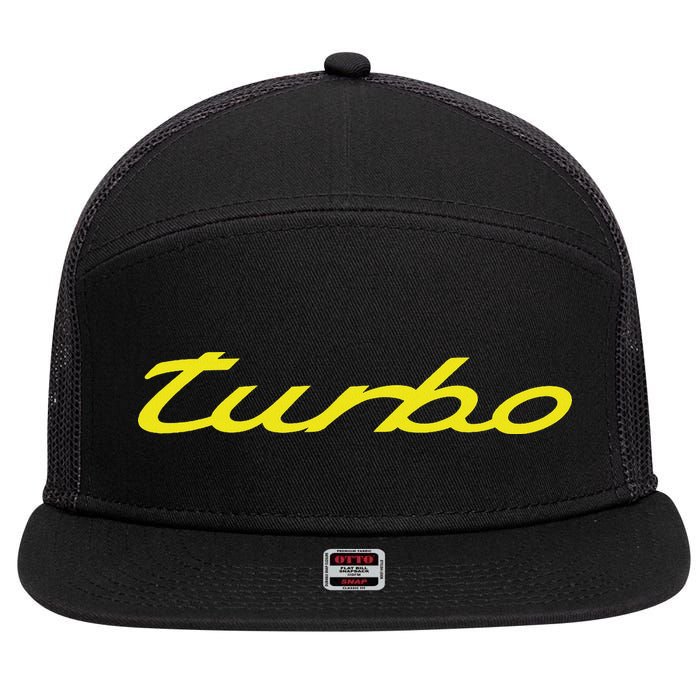 Turbo Cool Car 7 Panel Mesh Trucker Snapback Hat