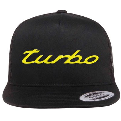 Turbo Cool Car Flat Bill Trucker Hat