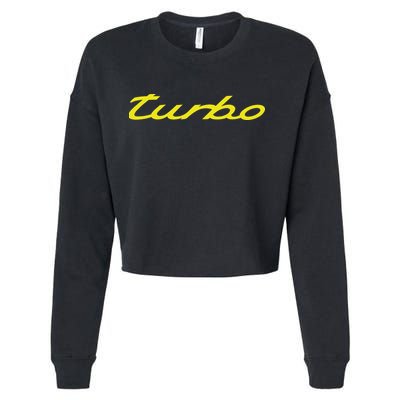 Turbo Cool Car Cropped Pullover Crew