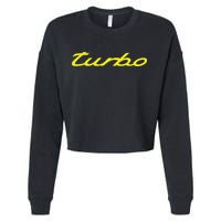 Turbo Cool Car Cropped Pullover Crew