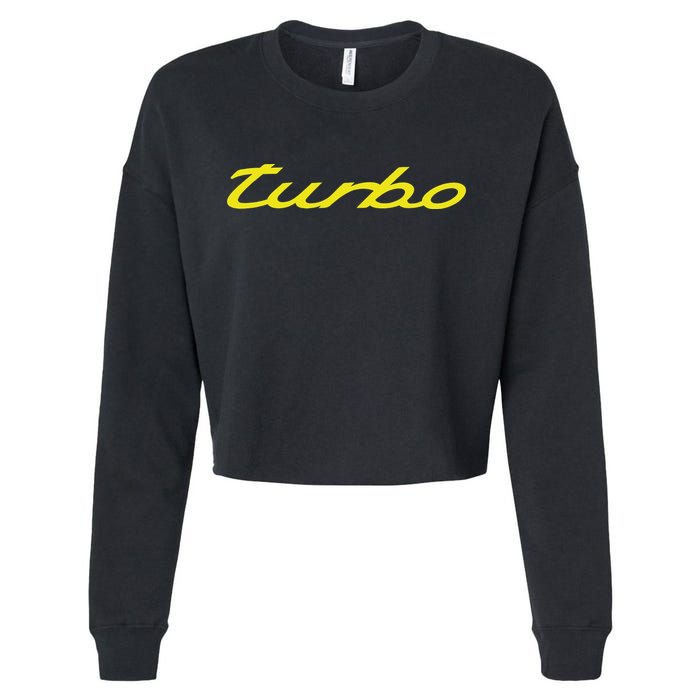 Turbo Cool Car Cropped Pullover Crew