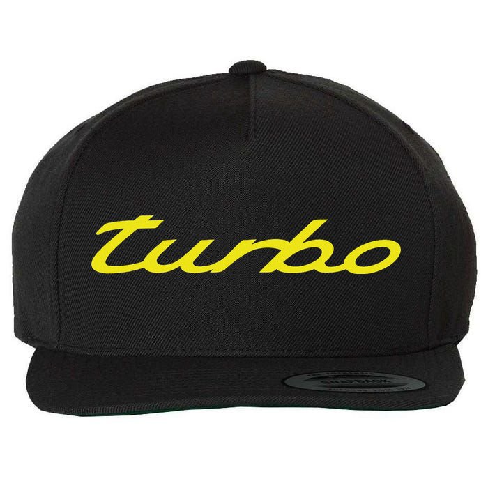 Turbo Cool Car Wool Snapback Cap