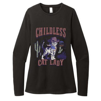 This Childless Cat Lady Ladies Is Voting For Kamala 2024 Womens CVC Long Sleeve Shirt