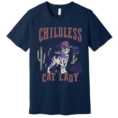 This Childless Cat Lady Ladies Is Voting For Kamala 2024 Premium T-Shirt