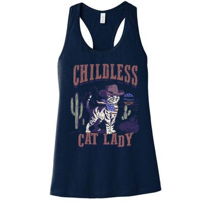 This Childless Cat Lady Ladies Is Voting For Kamala 2024 Women's Racerback Tank