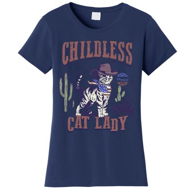 This Childless Cat Lady Ladies Is Voting For Kamala 2024 Women's T-Shirt