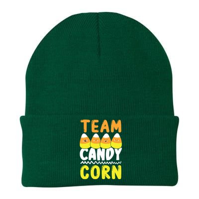 Team Candy Corn Funny Halloween Scary Lazy Costume Kids Knit Cap Winter Beanie