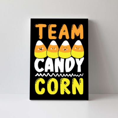 Team Candy Corn Funny Halloween Scary Lazy Costume Kids Canvas