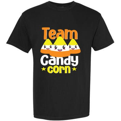 Team Candy Corn Halloween Costume Funny Garment-Dyed Heavyweight T-Shirt