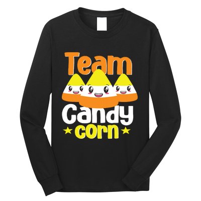 Team Candy Corn Halloween Costume Funny Long Sleeve Shirt