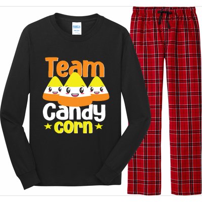 Team Candy Corn Halloween Costume Funny Long Sleeve Pajama Set