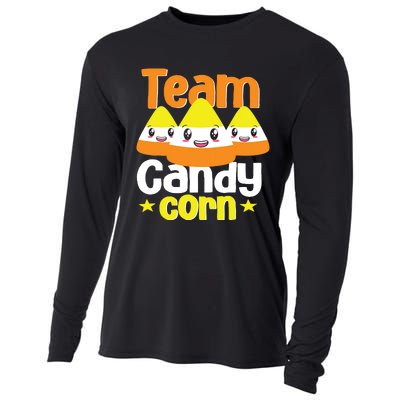 Team Candy Corn Halloween Costume Funny Cooling Performance Long Sleeve Crew