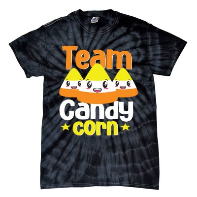 Team Candy Corn Halloween Costume Funny Tie-Dye T-Shirt