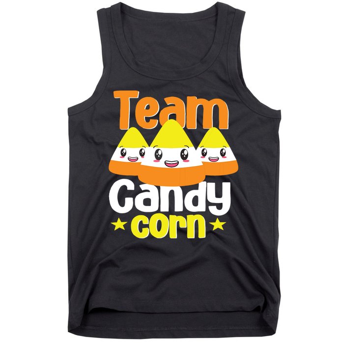 Team Candy Corn Halloween Costume Funny Tank Top