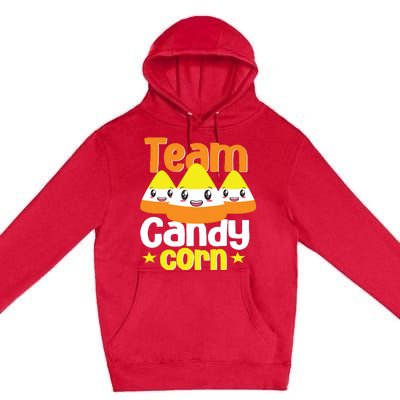 Team Candy Corn Halloween Costume Funny Premium Pullover Hoodie