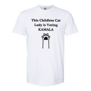 This Childless Cat Lady Is Voting Kamala Softstyle CVC T-Shirt