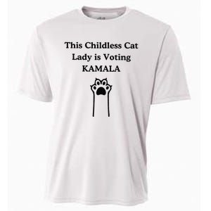 This Childless Cat Lady Is Voting Kamala Cooling Performance Crew T-Shirt