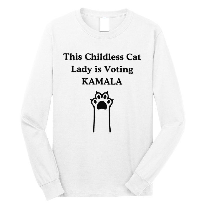 This Childless Cat Lady Is Voting Kamala Long Sleeve Shirt