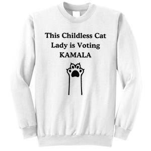 This Childless Cat Lady Is Voting Kamala Sweatshirt