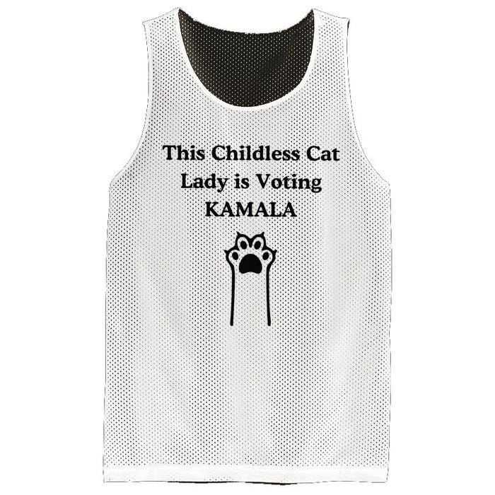 This Childless Cat Lady Is Voting Kamala Mesh Reversible Basketball Jersey Tank