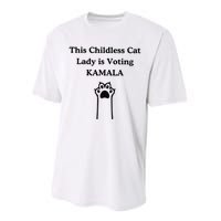 This Childless Cat Lady Is Voting Kamala Performance Sprint T-Shirt