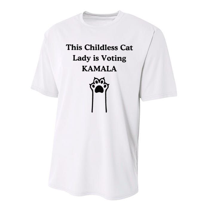 This Childless Cat Lady Is Voting Kamala Performance Sprint T-Shirt