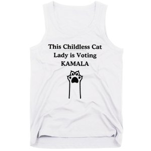 This Childless Cat Lady Is Voting Kamala Tank Top