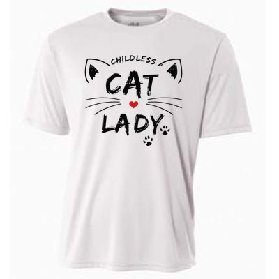 This Childless Cat Lady Ladies Is Voting President Cooling Performance Crew T-Shirt