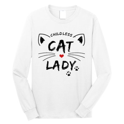 This Childless Cat Lady Ladies Is Voting President Long Sleeve Shirt