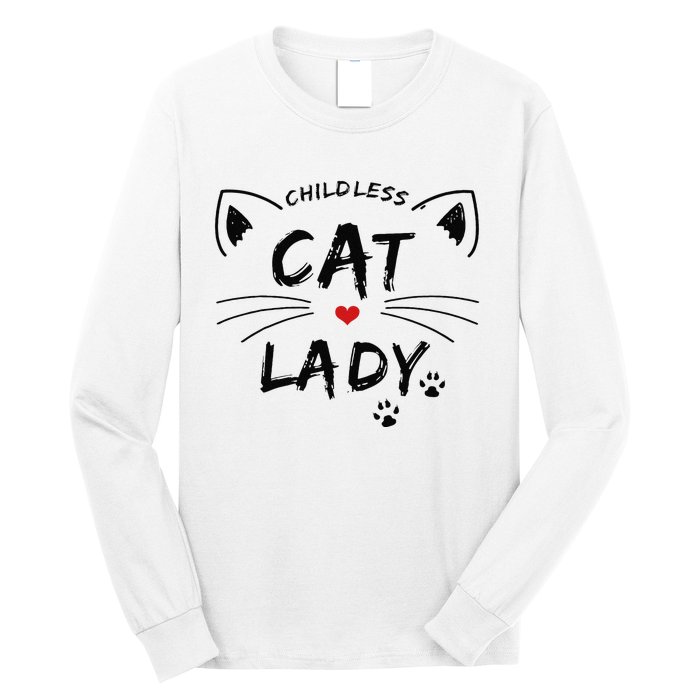 This Childless Cat Lady Ladies Is Voting President Long Sleeve Shirt