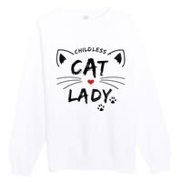 This Childless Cat Lady Ladies Is Voting President Premium Crewneck Sweatshirt