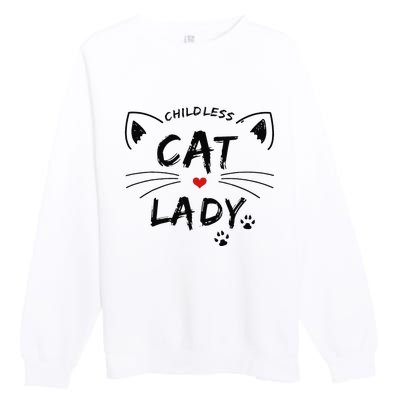 This Childless Cat Lady Ladies Is Voting President Premium Crewneck Sweatshirt