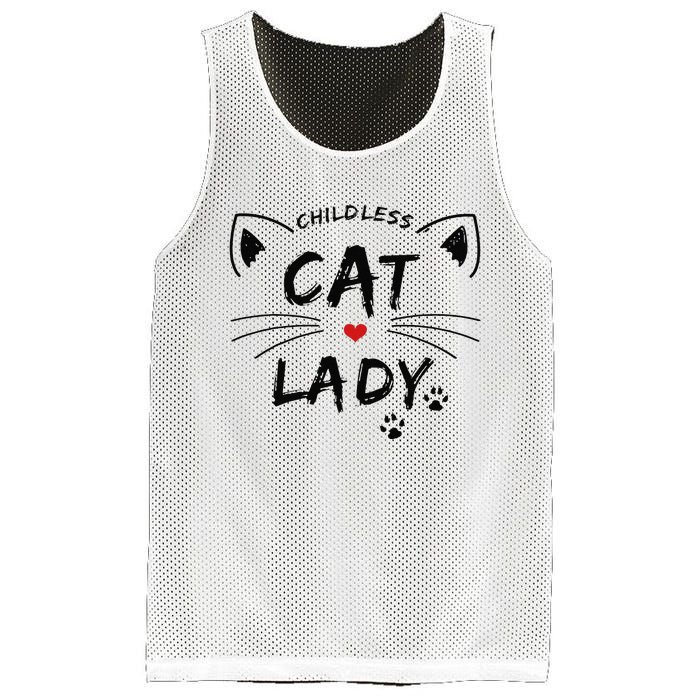 This Childless Cat Lady Ladies Is Voting President Mesh Reversible Basketball Jersey Tank