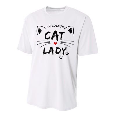 This Childless Cat Lady Ladies Is Voting President Performance Sprint T-Shirt