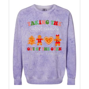 Taking Cutest Cookies Out Of The Oven Christmas L&D Nurse Colorblast Crewneck Sweatshirt