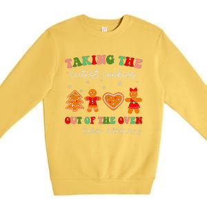 Taking Cutest Cookies Out Of The Oven Christmas L&D Nurse Premium Crewneck Sweatshirt