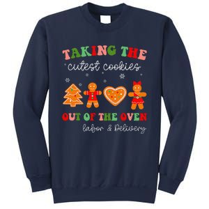 Taking Cutest Cookies Out Of The Oven Christmas L&D Nurse Sweatshirt