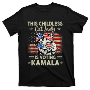 This Childless Cat Lady Is Voting Kamala Harris 2024 T-Shirt