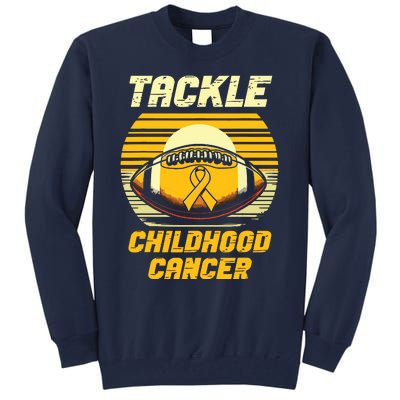 Tackle Childhood Cancer Awareness Tall Sweatshirt